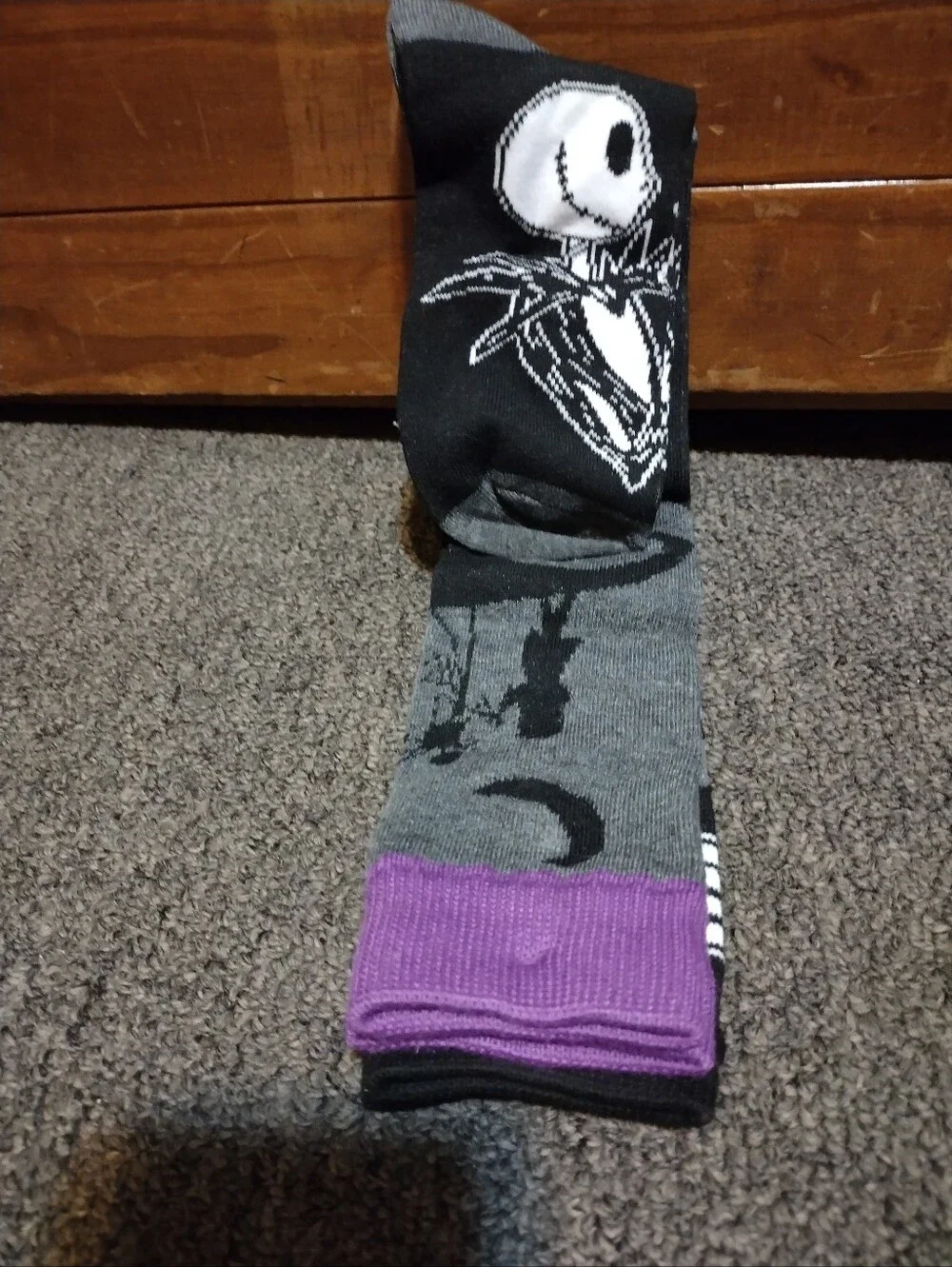 Disney Tim Burtons Nightmare Before Christmas Women's Knee High Socks 2 Pair